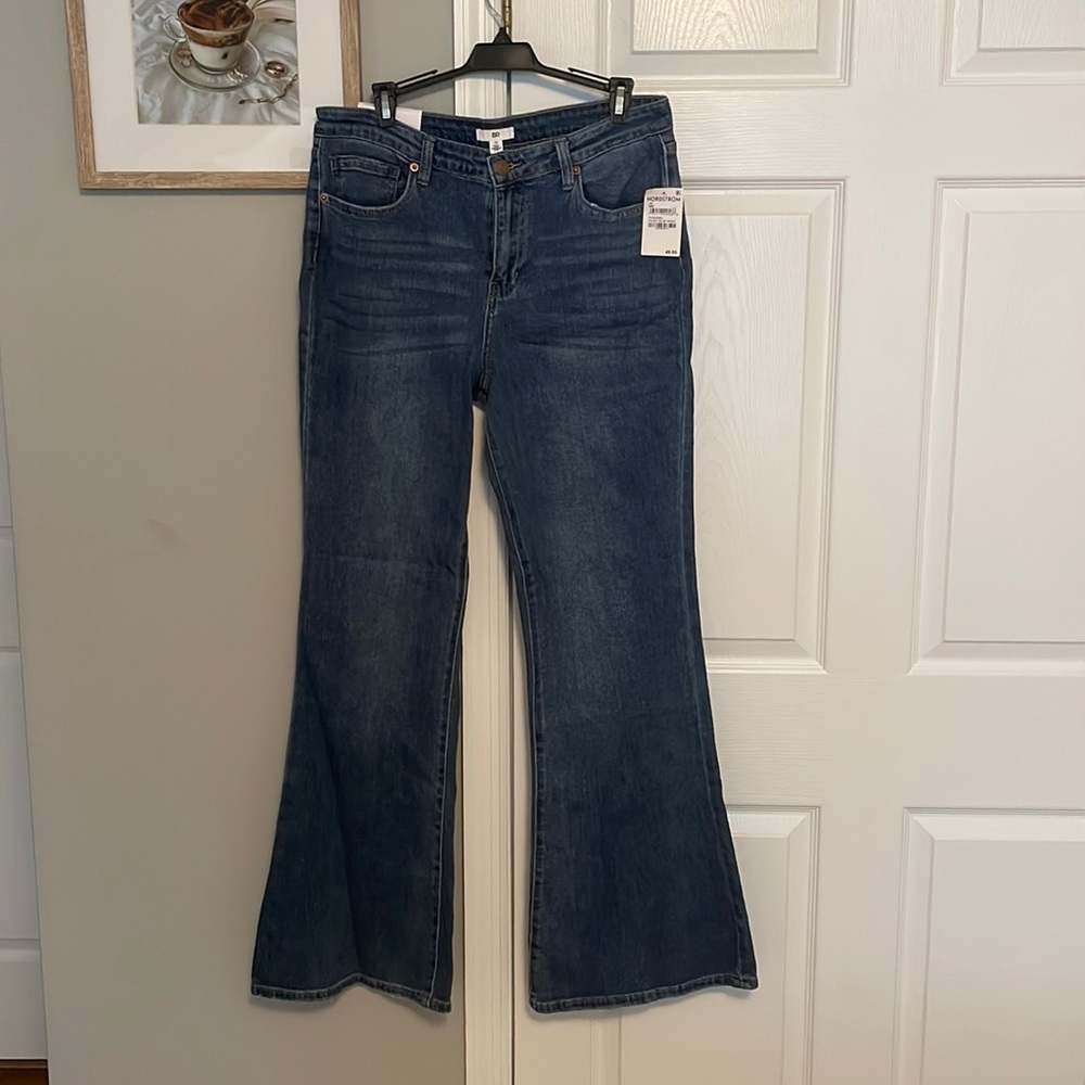BP. Bellbottom Stretch Mid-Rise Jeans